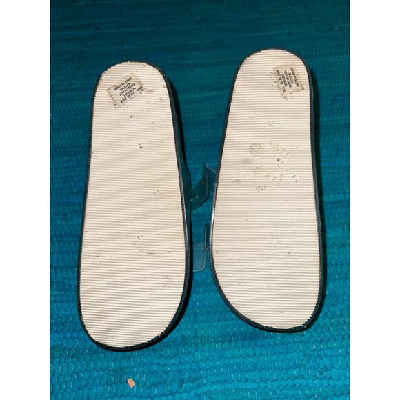 ASOS CLEAR JELLY FLATFORM PLATFORM ADJUSTABLE BUCKLE SANDALS 8 - Picture 8 of 10